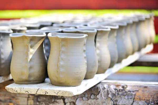 干燥陶瓷花瓶 — 图库照片