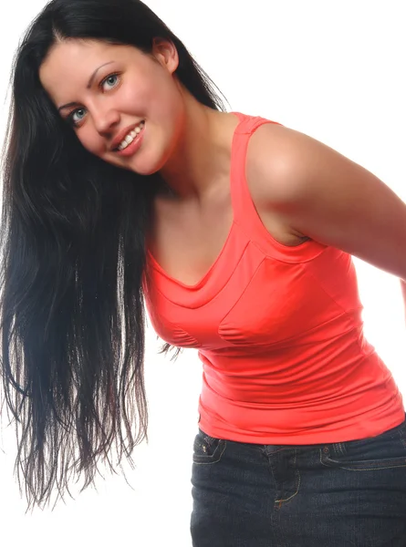 Young woman smiling portrait — Stock Photo, Image