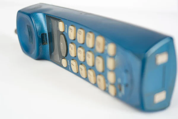 Closeup telefon na bílé — Stock fotografie
