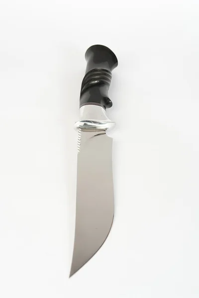 Nůž na bílé — Stock fotografie
