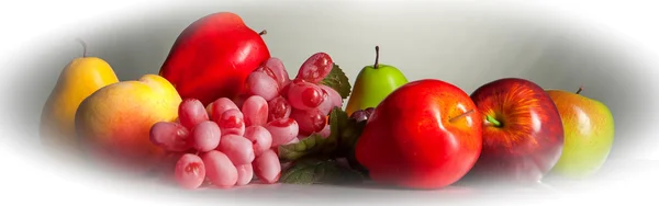 Beyaz meyve şekil — Stok fotoğraf