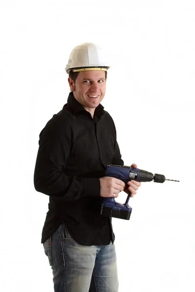 Drill Boy isoloated — Stockfoto