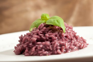 Risotto with Red wine clipart