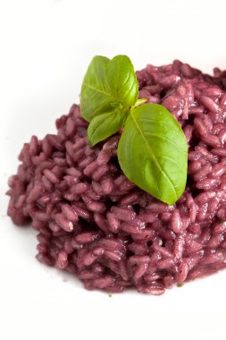 Risotto ile kırmızı şarap