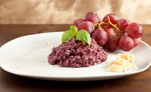 Risotto with Red wine — Stock Photo, Image