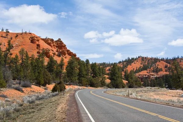 Road through Red Canyon — Stock Photo, Image