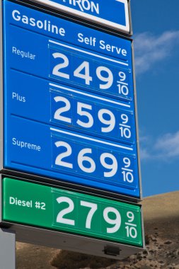 Kaliforniya'da gaz fiyatları