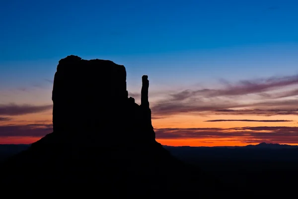 West Mitten Silhouette — Stock Photo, Image