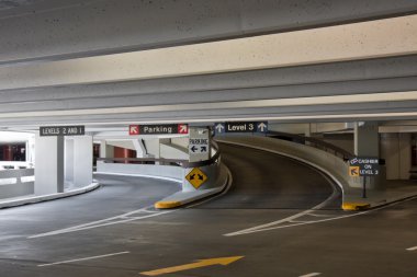 Covered Parking at the SFO Airport clipart