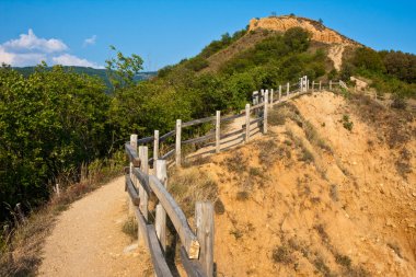 Path to the Stob Pyramids clipart