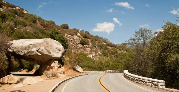 Carretera túnel roca — Foto de Stock