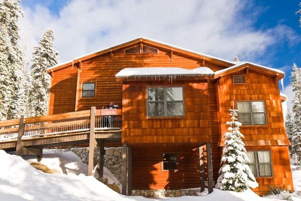 Wuksachi Lodge no inverno — Fotografia de Stock