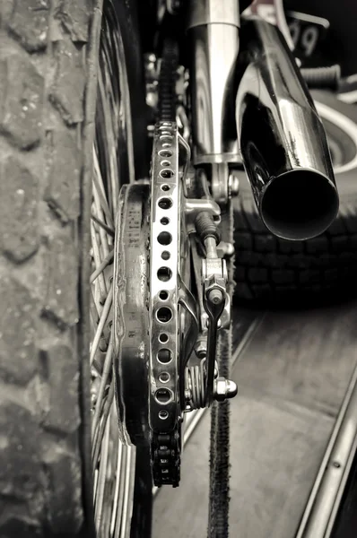 Motorfiets wiel — Stockfoto
