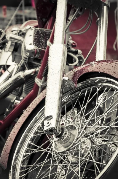 Motociclo cromato — Foto Stock