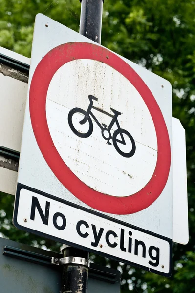 Žádné cyklistika — Stock fotografie