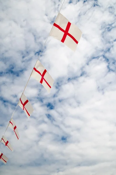 Anglická vlajka Strnad — Stock fotografie