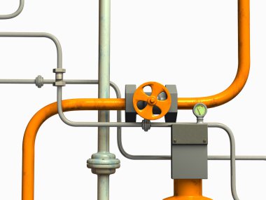Pipes system clipart