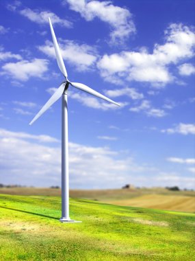 Wind turbines clipart