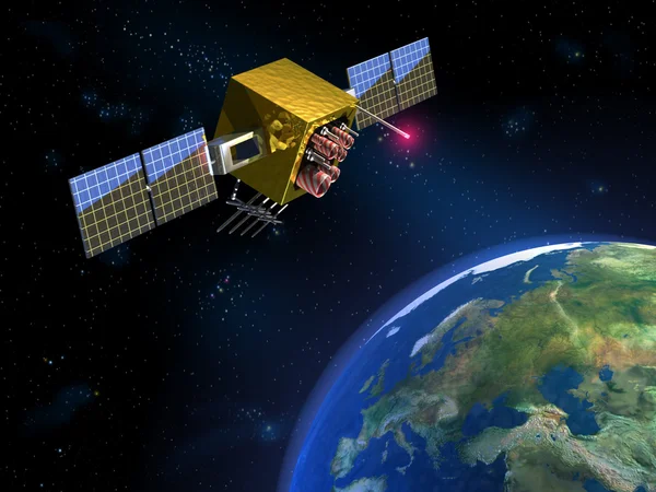 Komunikacja satelitarna — Zdjęcie stockowe