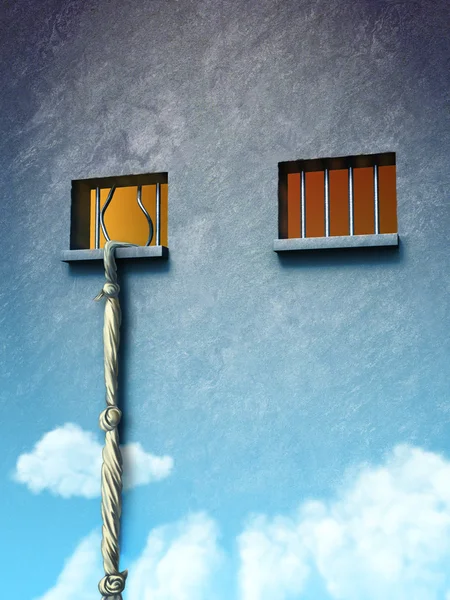 Evasione carceraria — Foto Stock