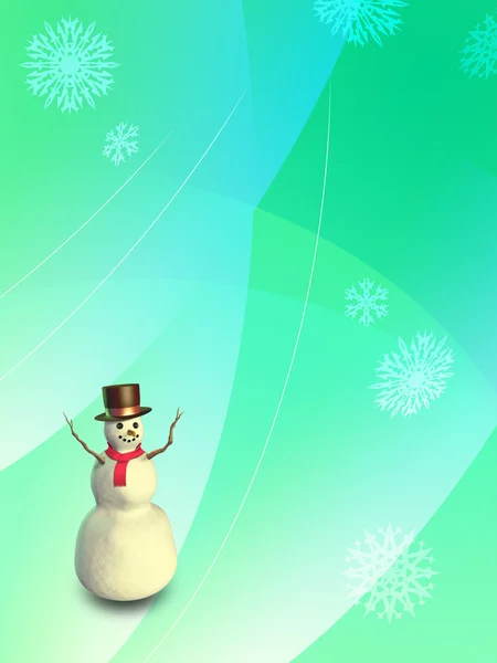 Homem de neve de Natal — Fotografia de Stock