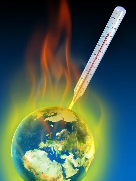 地球温暖化 — ストック写真