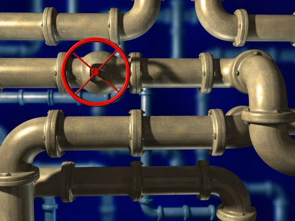 Crossing pipes — Stock Image Crossing pipes Stock Picture