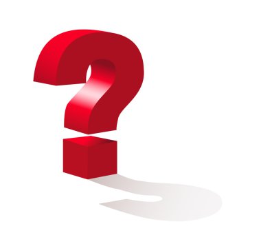 Red question mark clipart