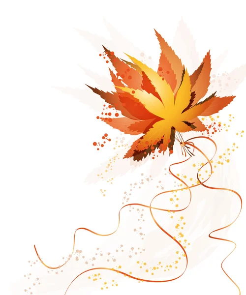 Strauß Herbstblätter — Stockvektor