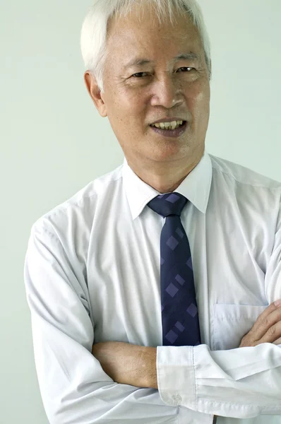 Senior Aziatische busines man — Stockfoto