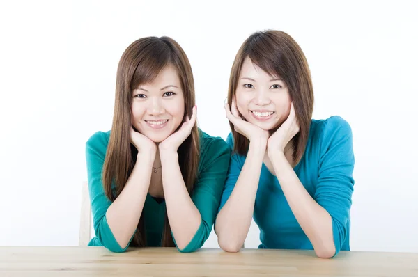 Asian adults smiling Stock Image