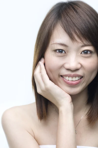 Lächelnd asiatisch — Stockfoto