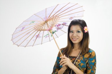 Traditional malay girl clipart