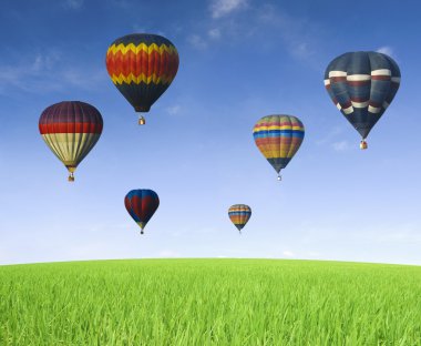 Hot air balloon clipart