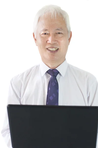 Senior asiático hombre de negocios — Foto de Stock