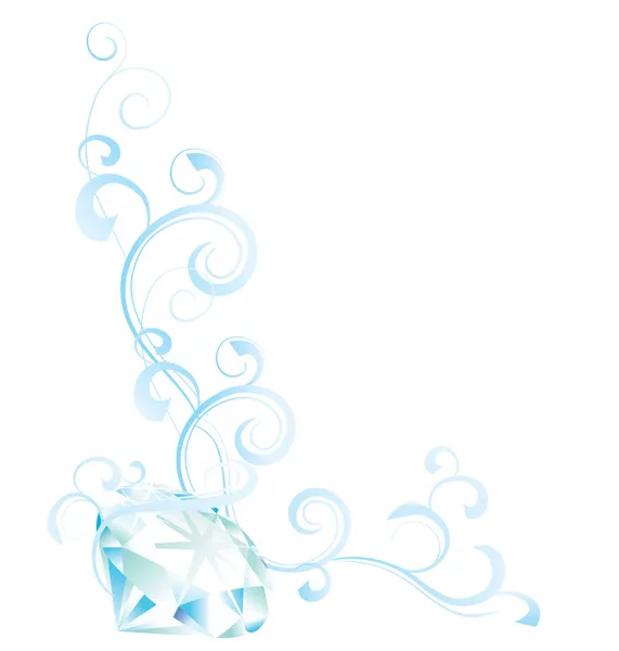 Blauwe diamant bloeit — Stockfoto