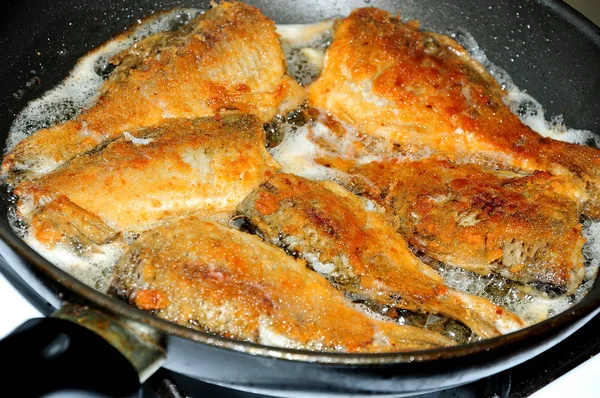 stock image Frying fish