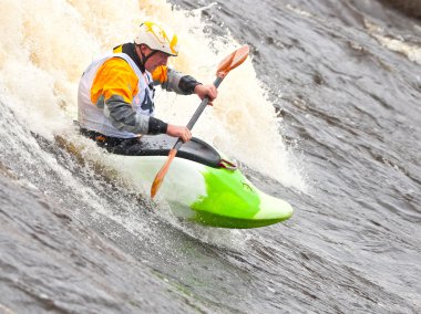 Freestyle whitewater üzerinde