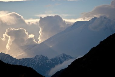 Clouds and Mountains clipart