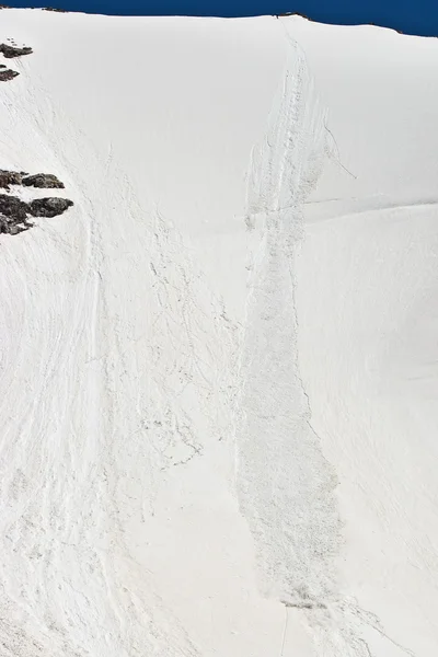 Лавинная трасса — стоковое фото