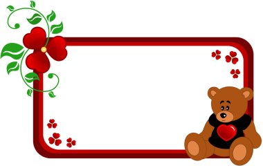 Bear banner clipart