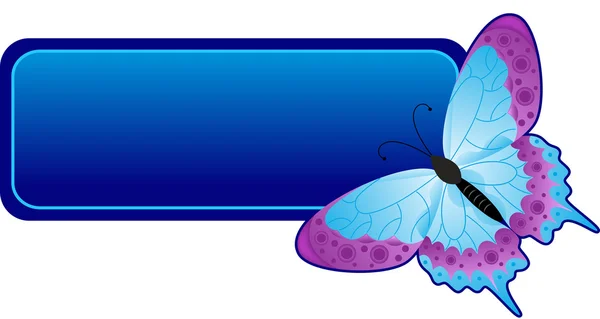 Schmetterlingsbanner — Stockvektor