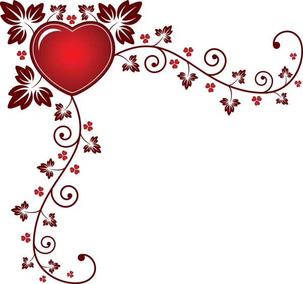 Valentine's hart — Stockvector