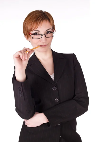 Businesswoman in glasses — Stock Photo, Image