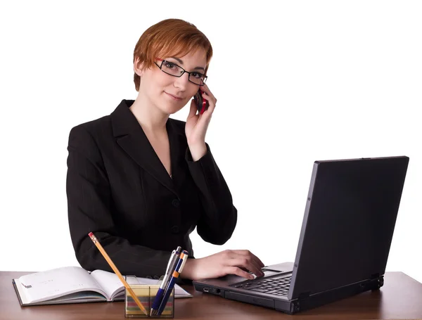 Businesswoman calling — Stock Photo, Image