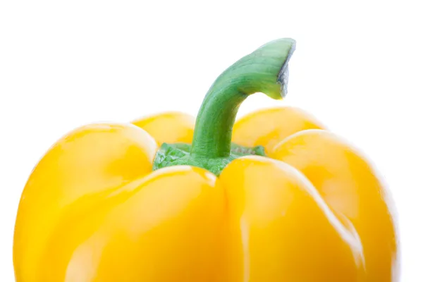 Papryka żółta na białym tle — Zdjęcie stockowe