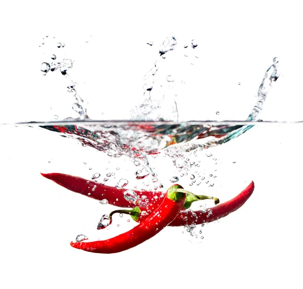 stock image Red hot paprika in water