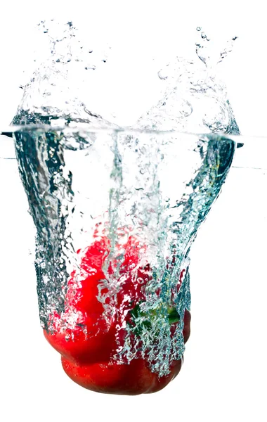 Su kırmızı biber — Stok fotoğraf