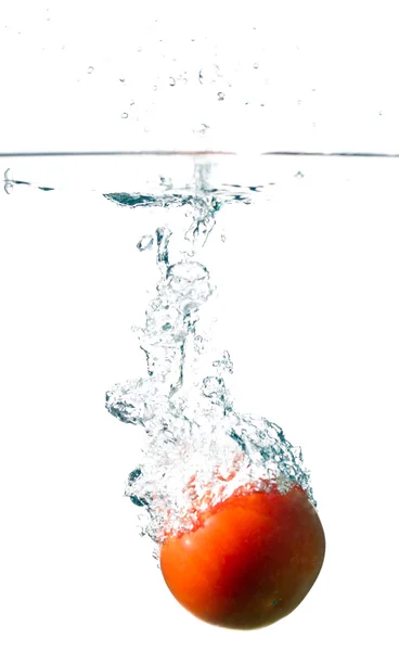 Tomato in water — Stock Photo, Image
