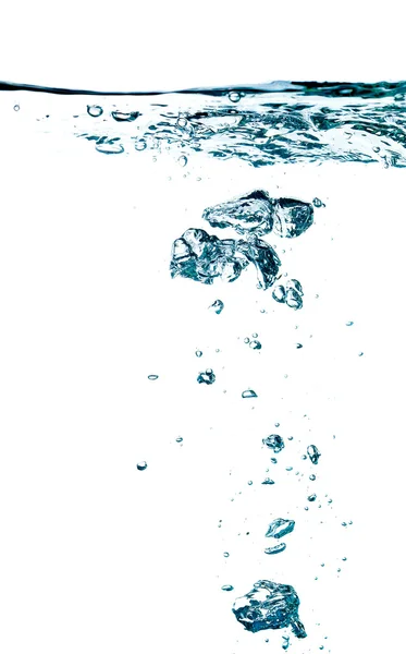 Bobler i vann – stockfoto